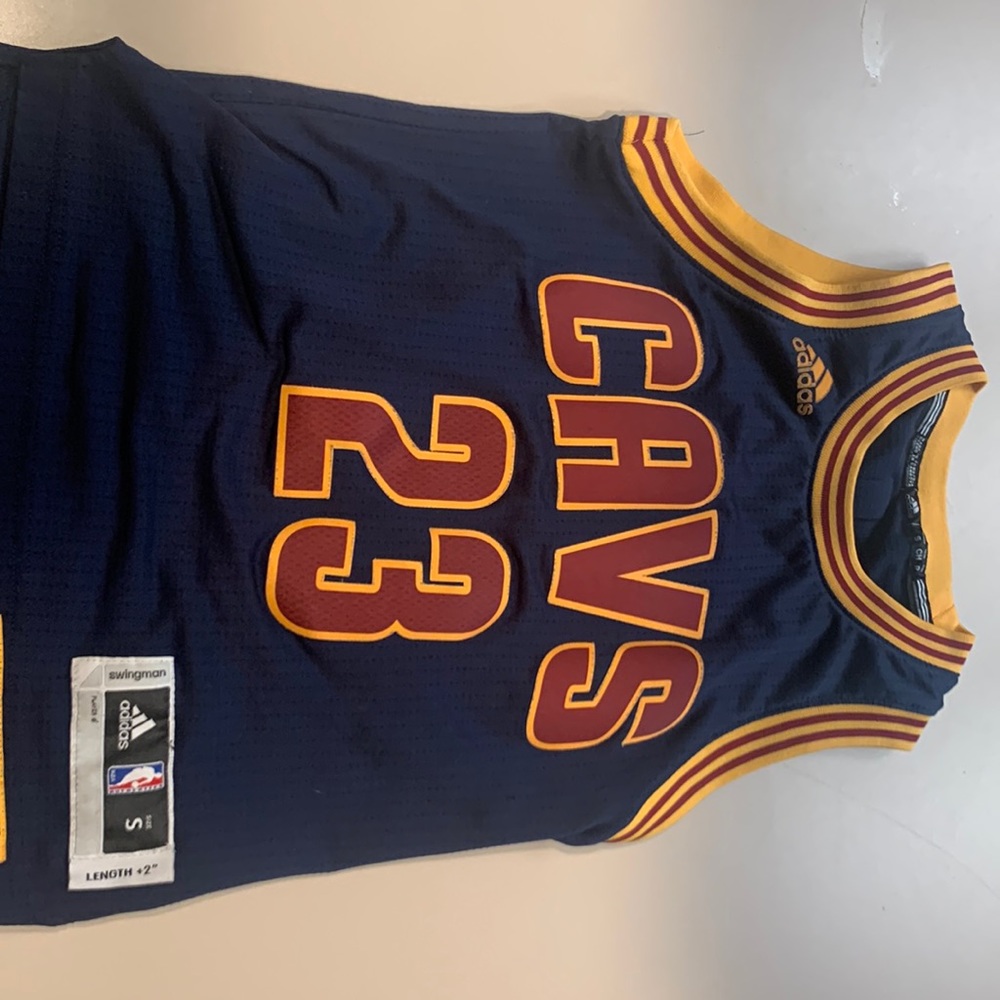 Gold Maroon Navy Blue *NBA Cleveland Cavaliers LeBron James #23 jersey